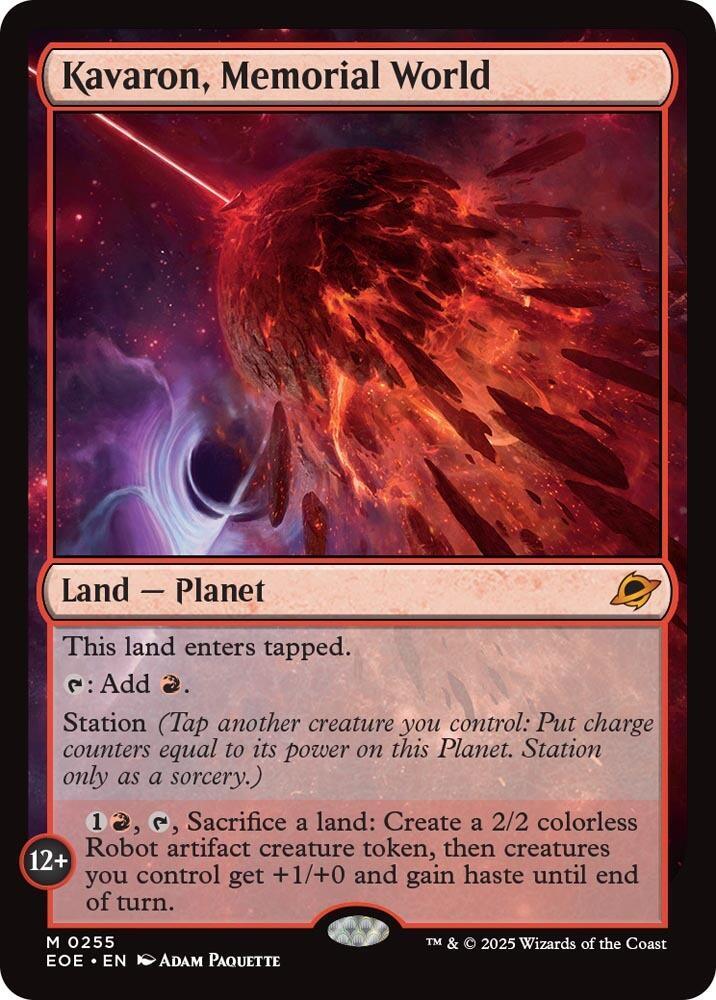 Kavaron, Memorial World card image