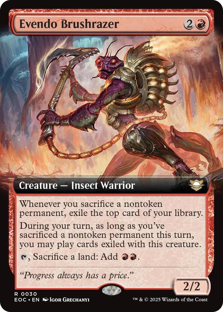Evendo Brushrazer (Extended Art) card image