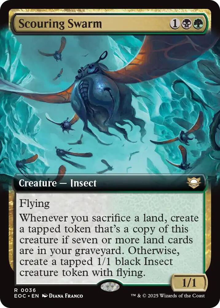 Scouring Swarm (Extended Art) card image