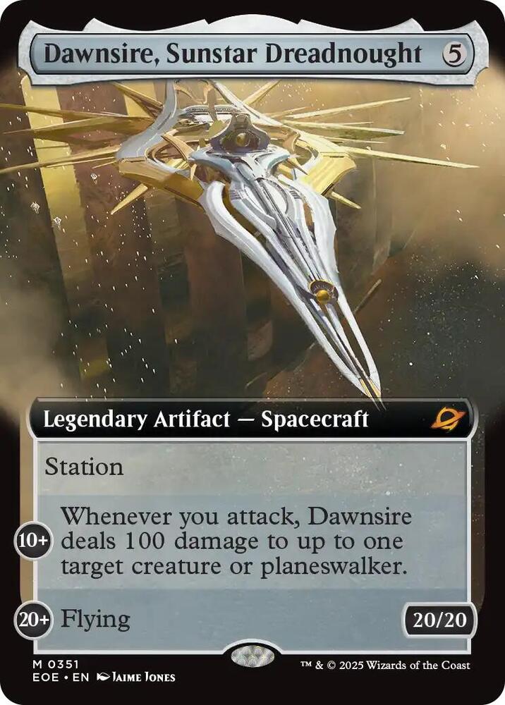 Dawnsire, Sunstar Dreadnought (Extended Art) card image