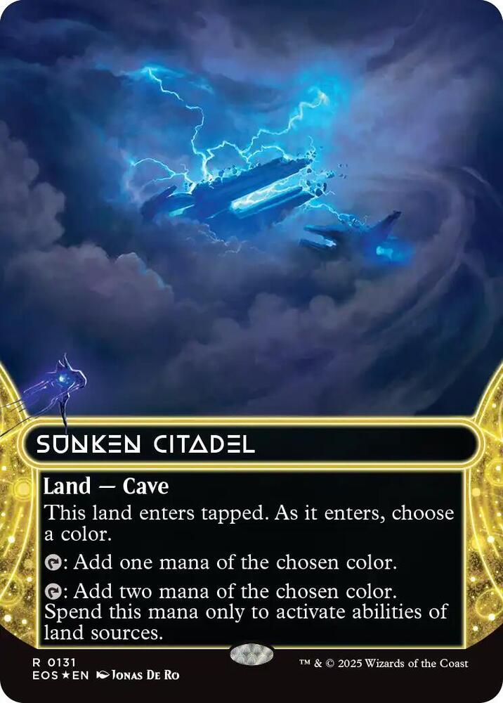 Sunken Citadel (0131) (Borderless) (Galaxy Foil) card image