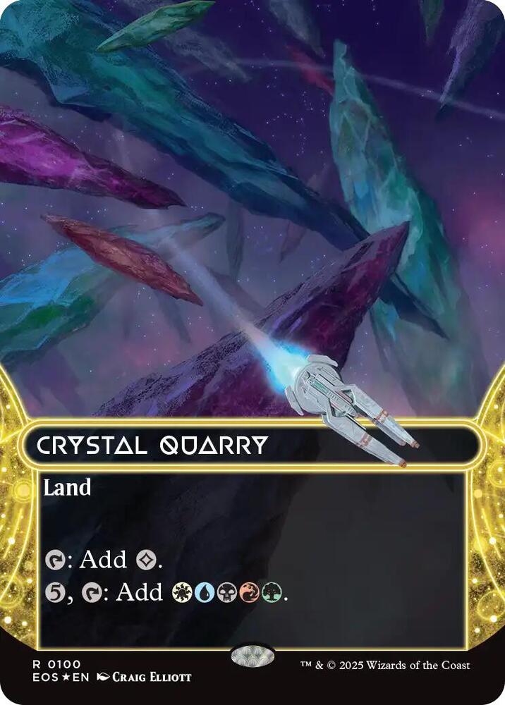 Crystal Quarry (0100) (Borderless) (Galaxy Foil) card image
