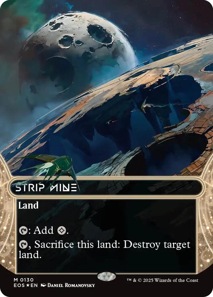 Strip Mine (0130) (Borderless) (Galaxy Foil) card image