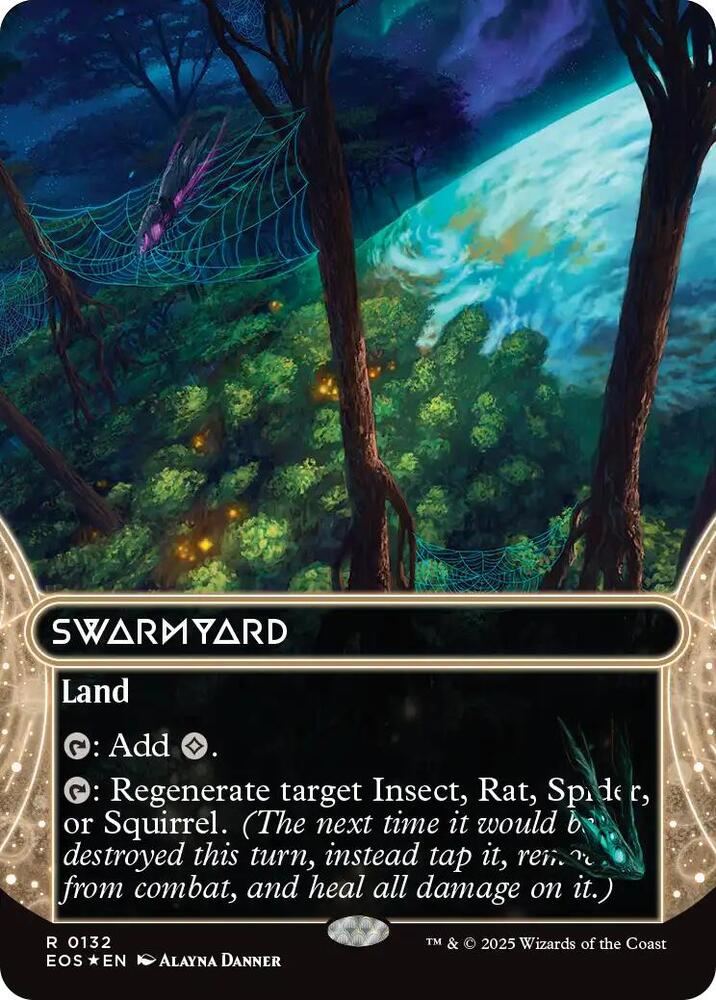Swarmyard (0132) (Borderless) (Galaxy Foil) card image