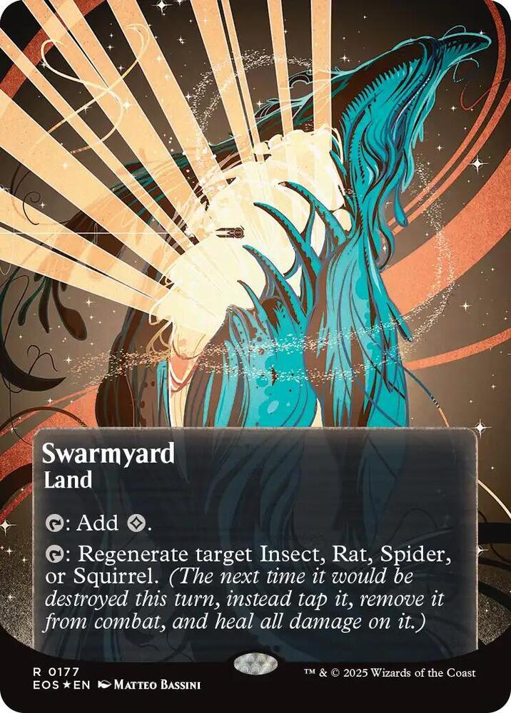 Swarmyard (0177) (Borderless) (Galaxy Foil) card image