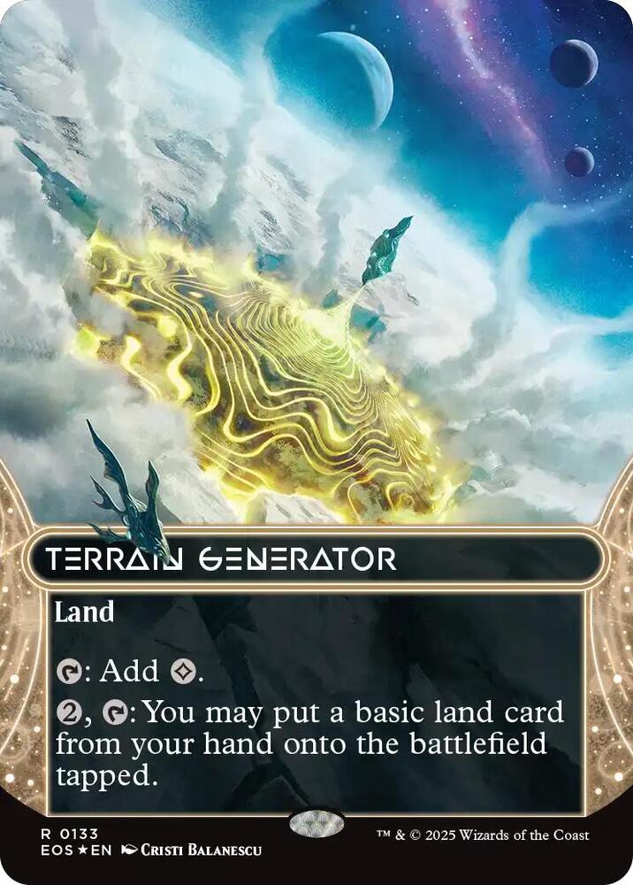 Terrain Generator (0133) (Borderless) (Galaxy Foil) card image