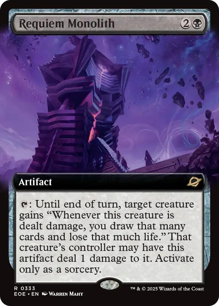 Requiem Monolith (Extended Art) card image