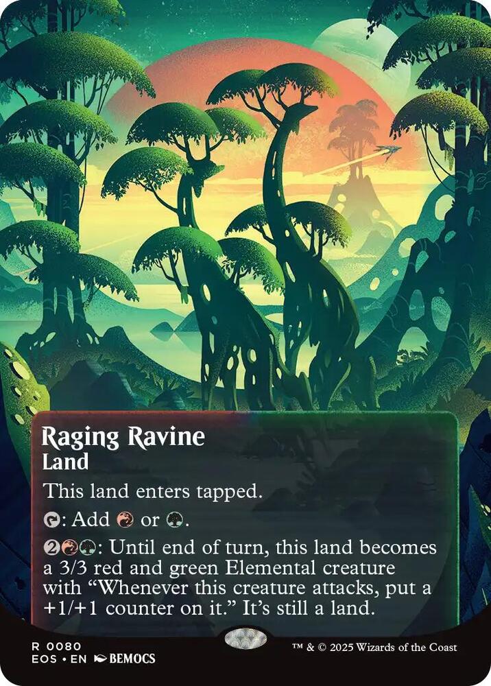 Raging Ravine (0080) (Borderless) card image