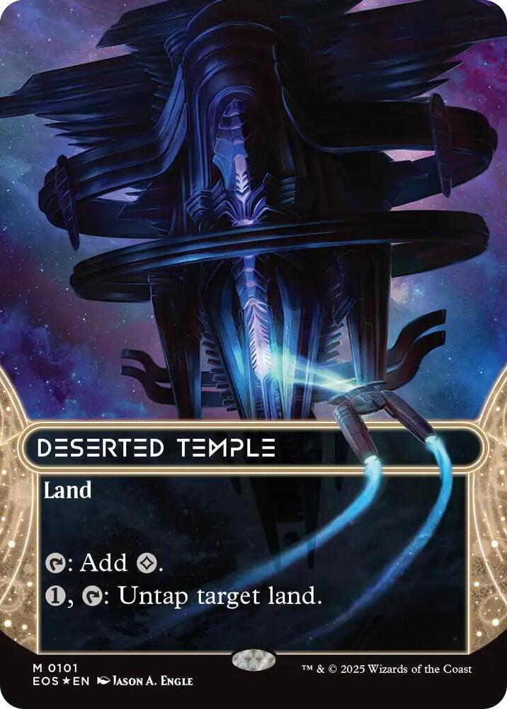 Deserted Temple (0101) (Borderless) (Galaxy Foil) card image