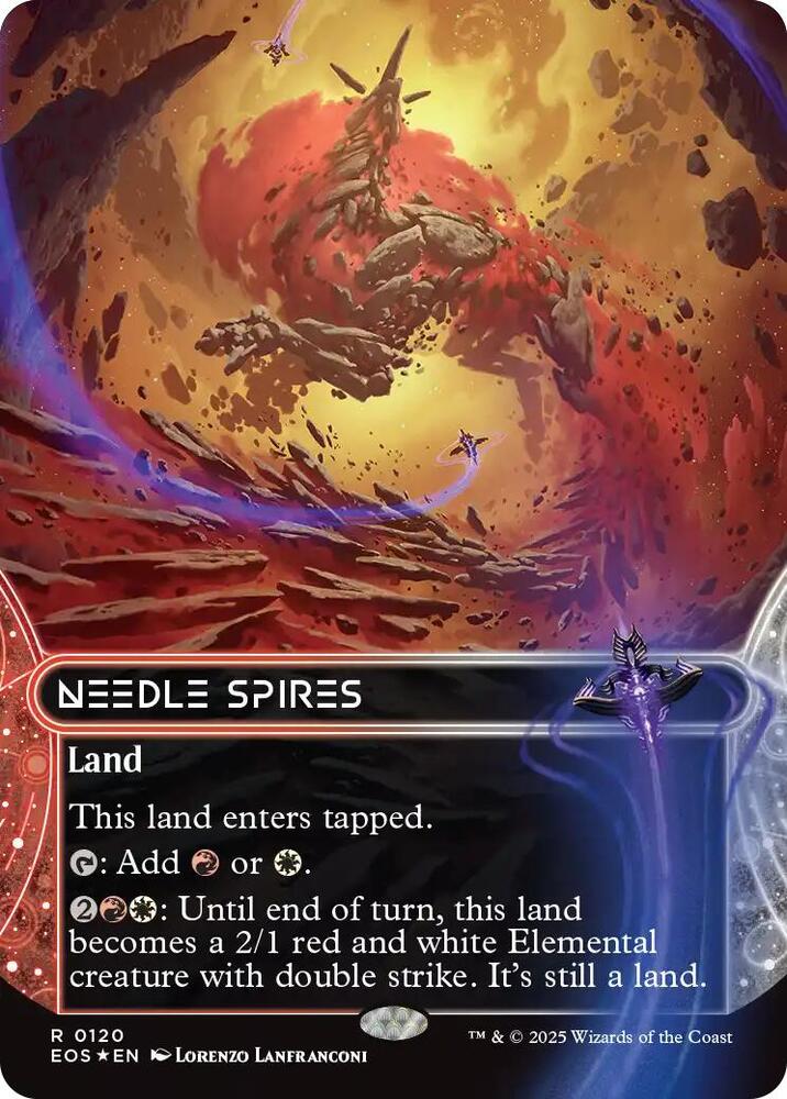 Needle Spires (0120) (Borderless) (Galaxy Foil) card image