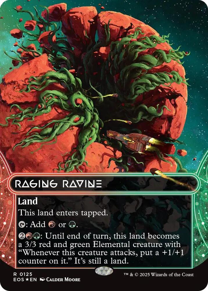 Raging Ravine (0125) (Borderless) (Galaxy Foil) card image