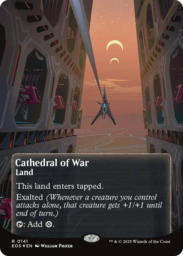 Cathedral of War (0141) (Borderless) (Galaxy Foil) card image