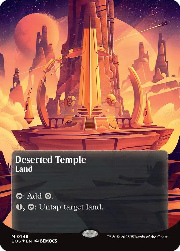 Deserted Temple (0146) (Borderless) (Galaxy Foil) card image