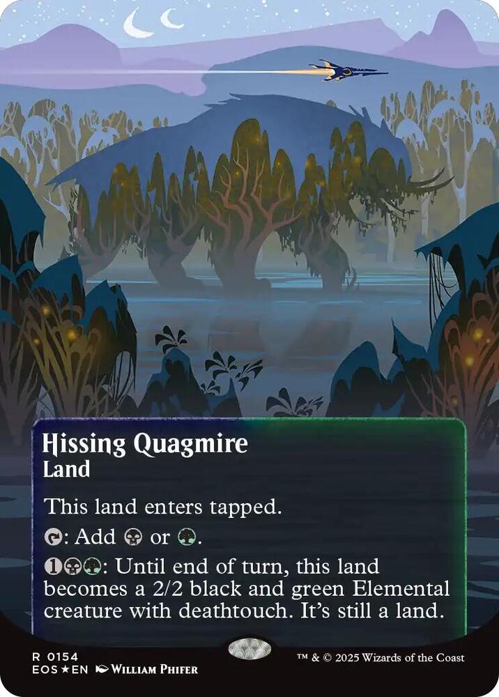 Hissing Quagmire (0154) (Borderless) (Galaxy Foil) card image