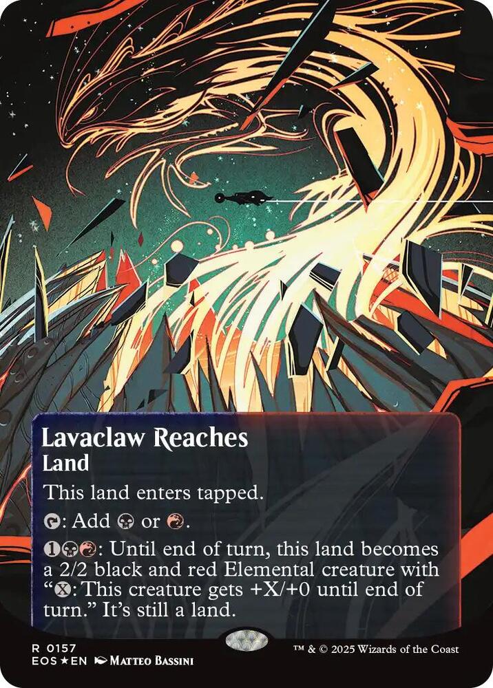 Lavaclaw Reaches (0157) (Borderless) (Galaxy Foil) card image