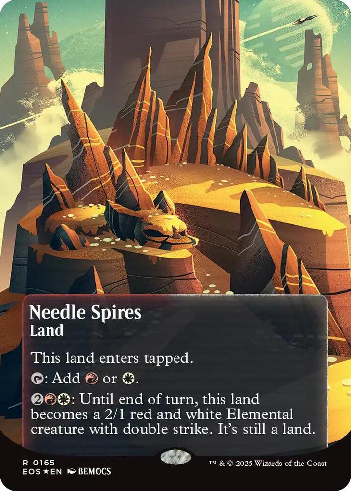 Needle Spires (0165) (Borderless) (Galaxy Foil) card image