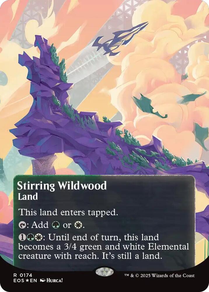 Stirring Wildwood (0174) (Borderless) (Galaxy Foil) card image
