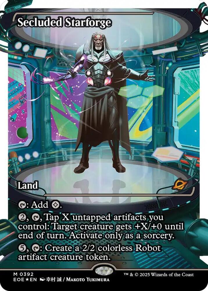 Secluded Starforge (Showcase) (Fracture Foil) card image