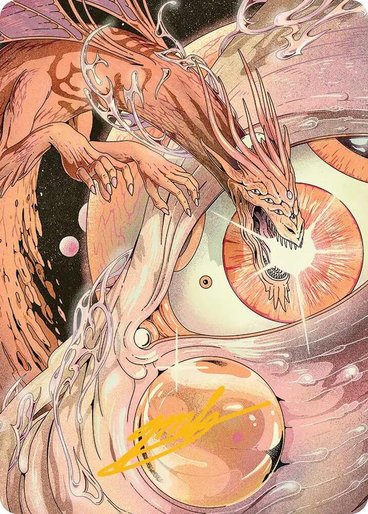 Nova Hellkite Art Card (40/54) (Gold-Stamped Signature) card image