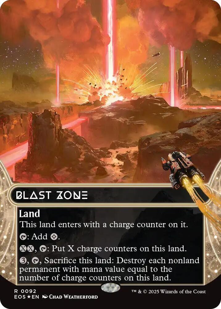 Blast Zone (0092) (Borderless) (Galaxy Foil) card image