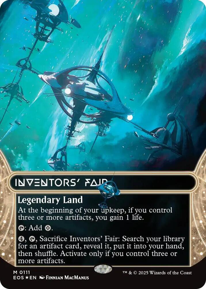 Inventors' Fair (0111) (Borderless) (Galaxy Foil) card image