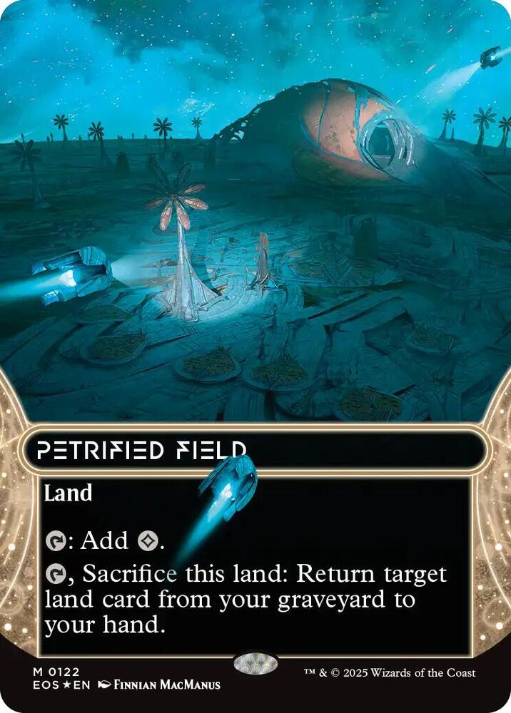 Petrified Field (0122) (Borderless) (Galaxy Foil) card image