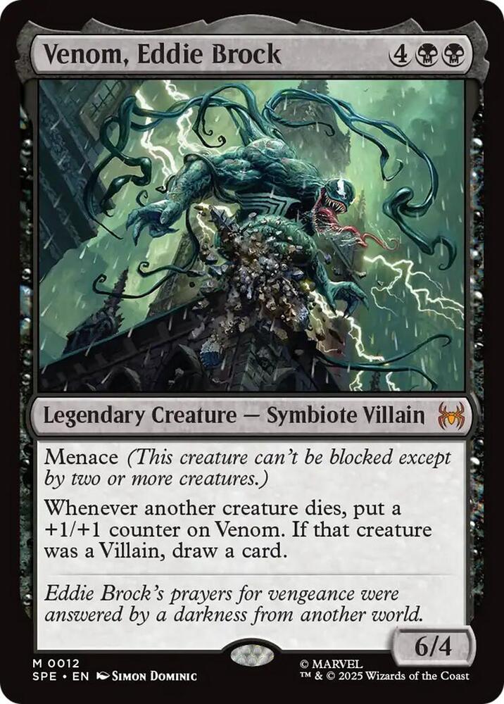 Venom, Eddie Brock card image