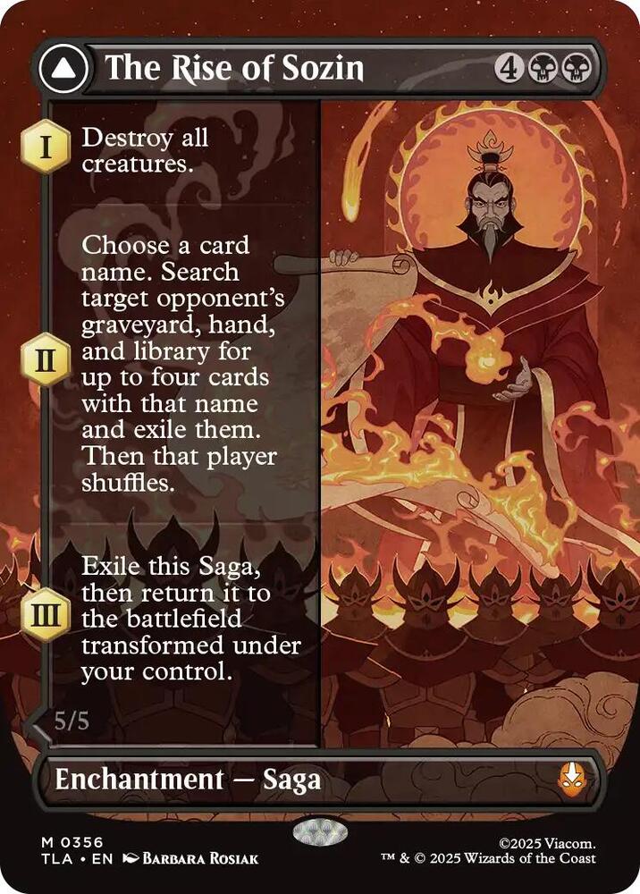 The Rise of Sozin (Borderless) card image