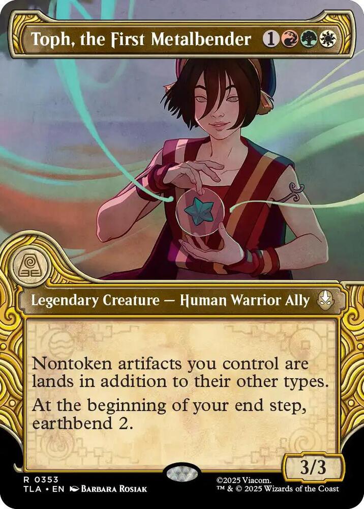 Toph, the First Metalbender (Showcase) card image
