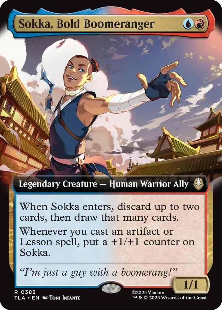 Sokka, Bold Boomeranger (Extended Art) card image