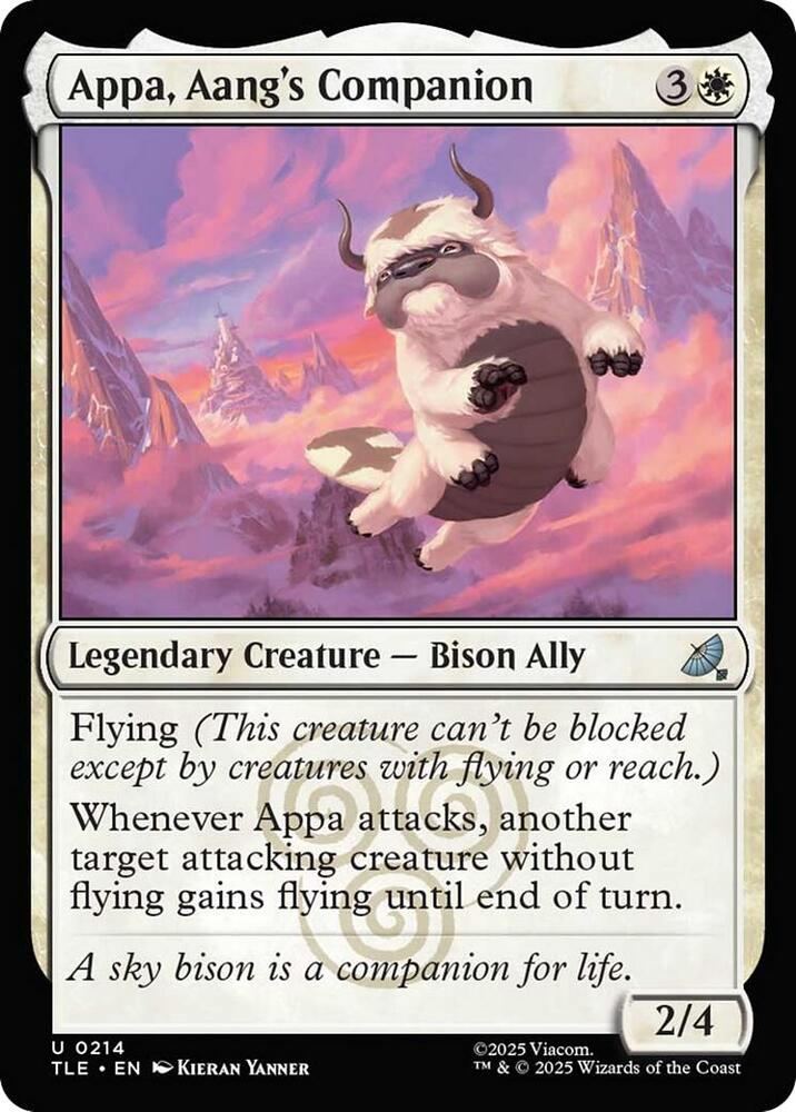 Appa, Aang's Companion (0214) card image