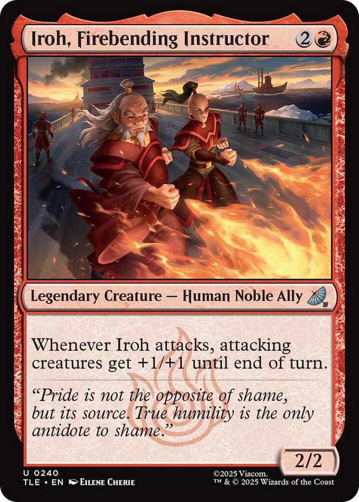 Iroh, Firebending Instructor (0240) card image