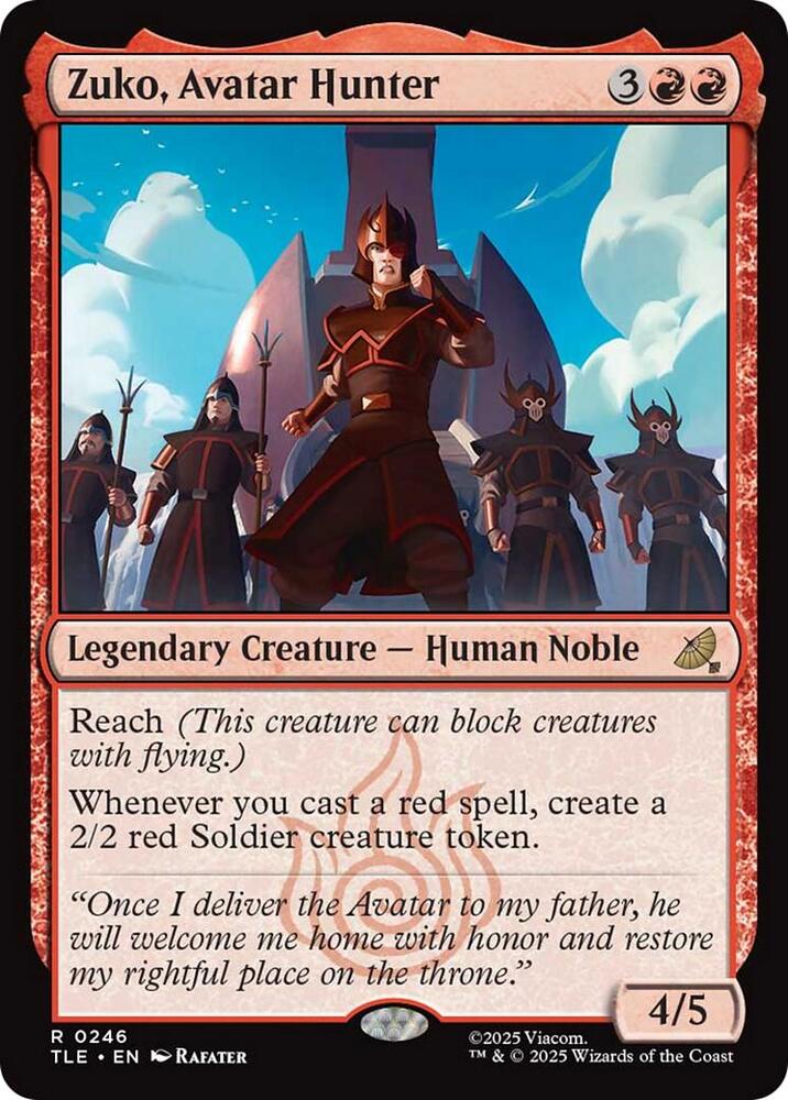 Zuko, Avatar Hunter (0246) card image