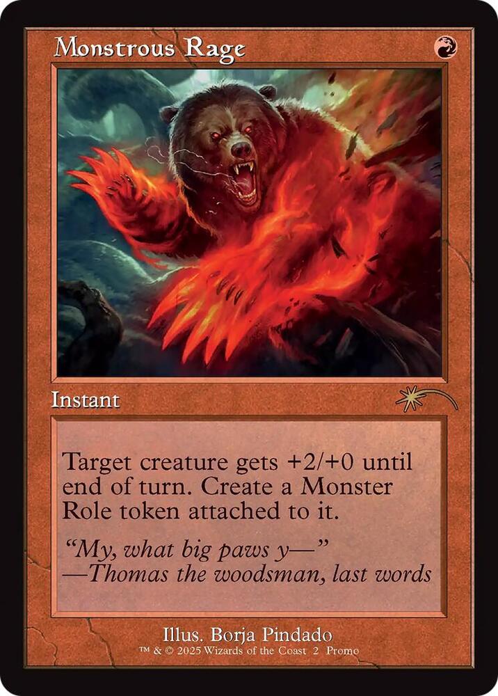 Monstrous Rage (Retro Frame) card image