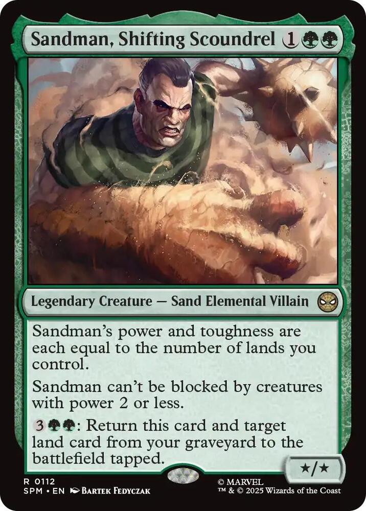 Sandman, Shifting Scoundrel card image