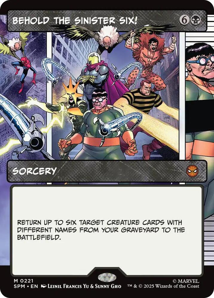 Behold the Sinister Six! (Borderless) card image