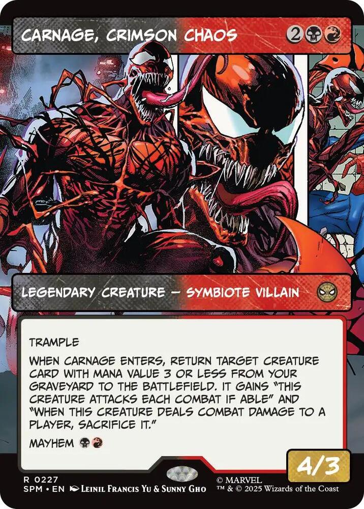 Carnage, Crimson Chaos (Borderless) card image