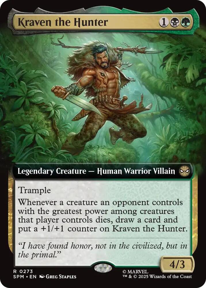 Kraven the Hunter (Extended Art) card image