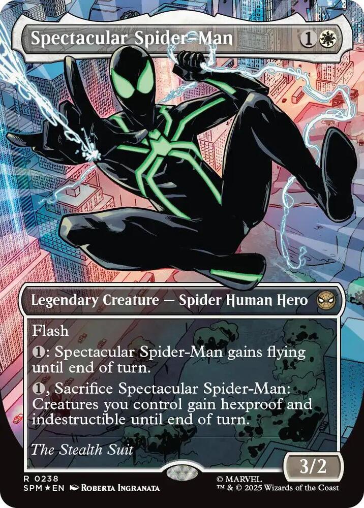 Spectacular Spider-Man (0238) (Borderless) (Textured Foil) card image