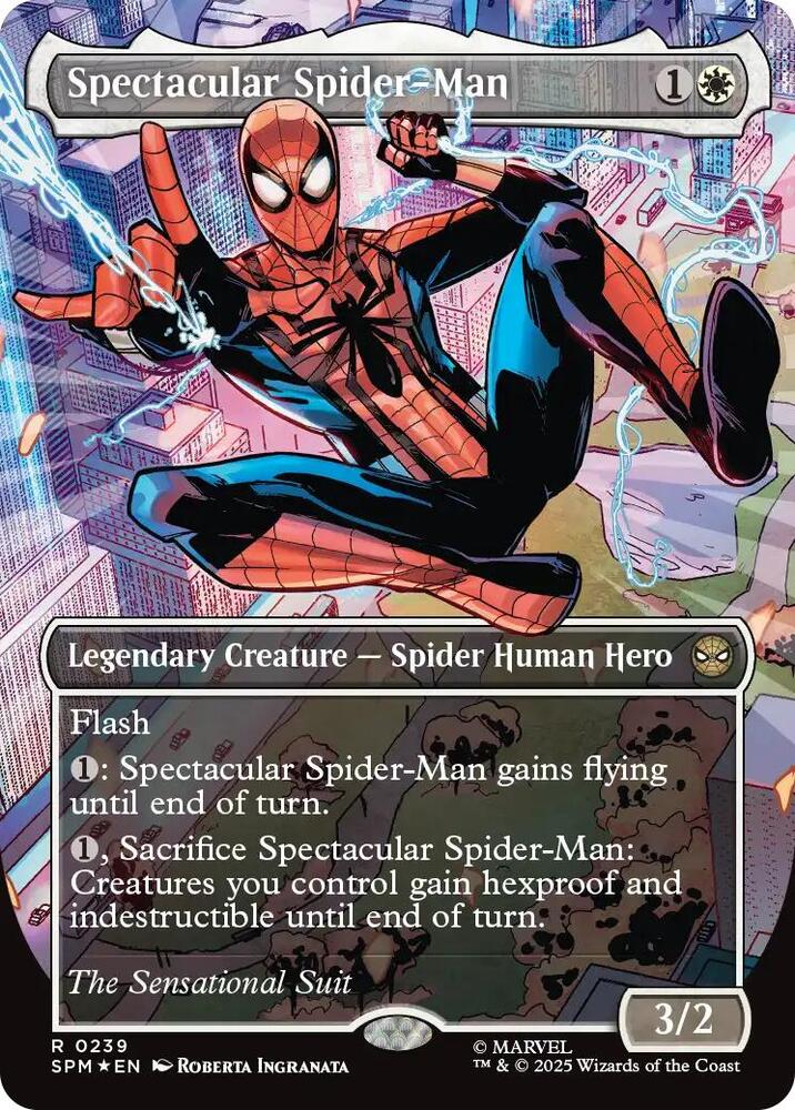 Spectacular Spider-Man (0239) (Borderless) (Textured Foil) card image