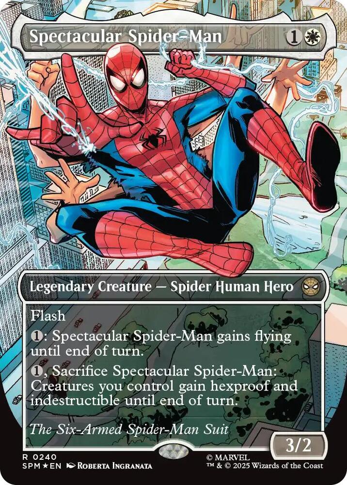 Spectacular Spider-Man (0240) (Borderless) (Textured Foil) card image
