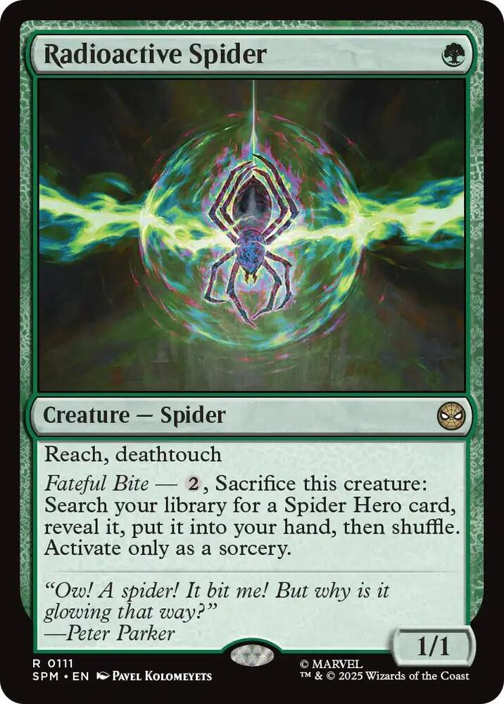 Radioactive Spider card image