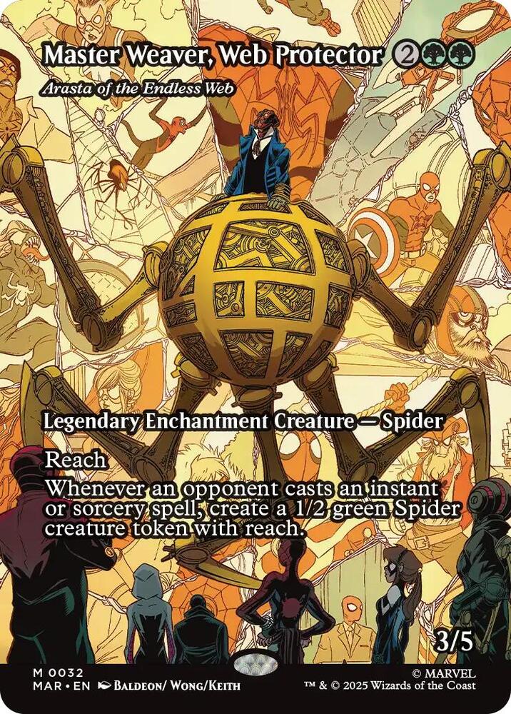 Master Weaver, Web Protector - Arasta of the Endless Web (Borderless) card image
