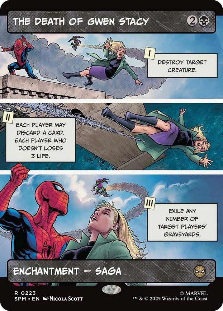 The Death of Gwen Stacy (Borderless) card image