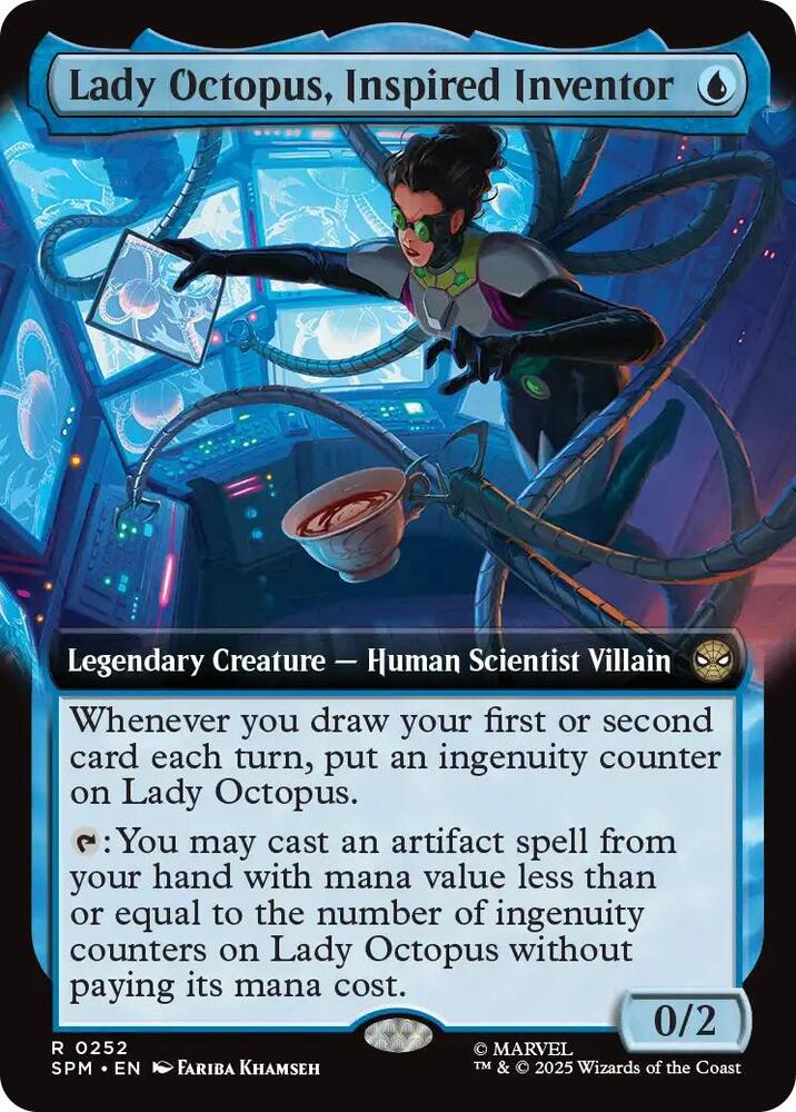 Lady Octopus, Inspired Inventor (Extended Art) card image