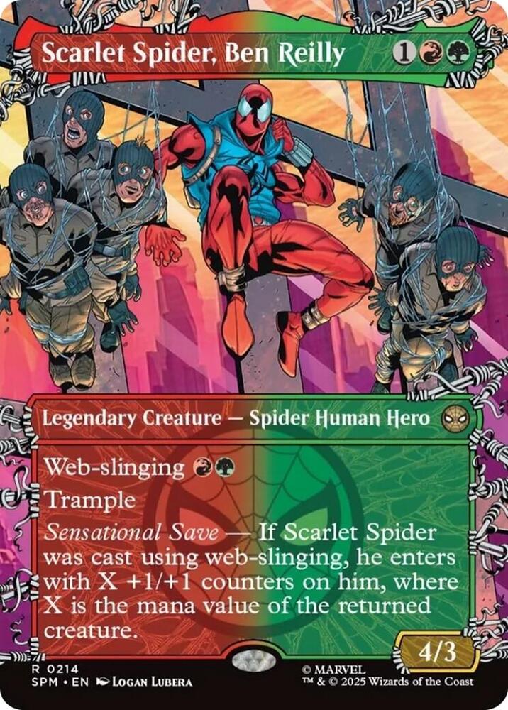 Scarlet Spider, Ben Reilly (Borderless) card image