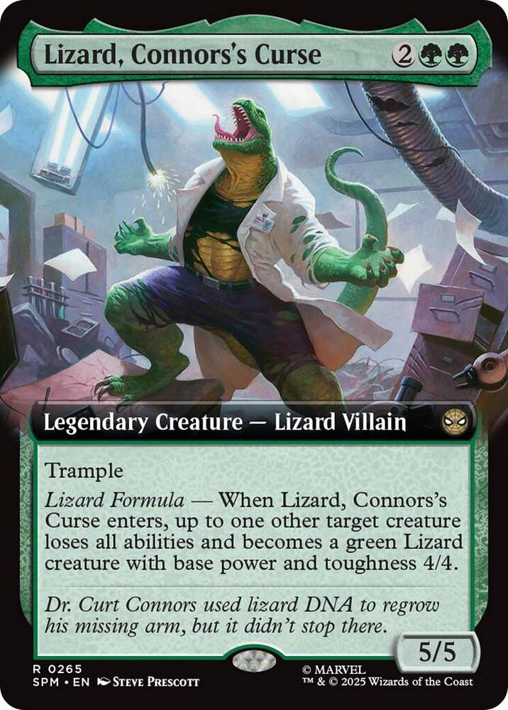 Lizard, Connors's Curse (Extended Art) card image