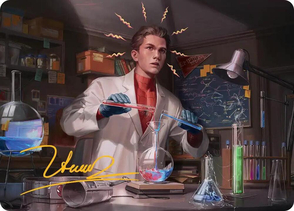 Peter Parker Art Card (3/54) (Gold-Stamped Signature) card image