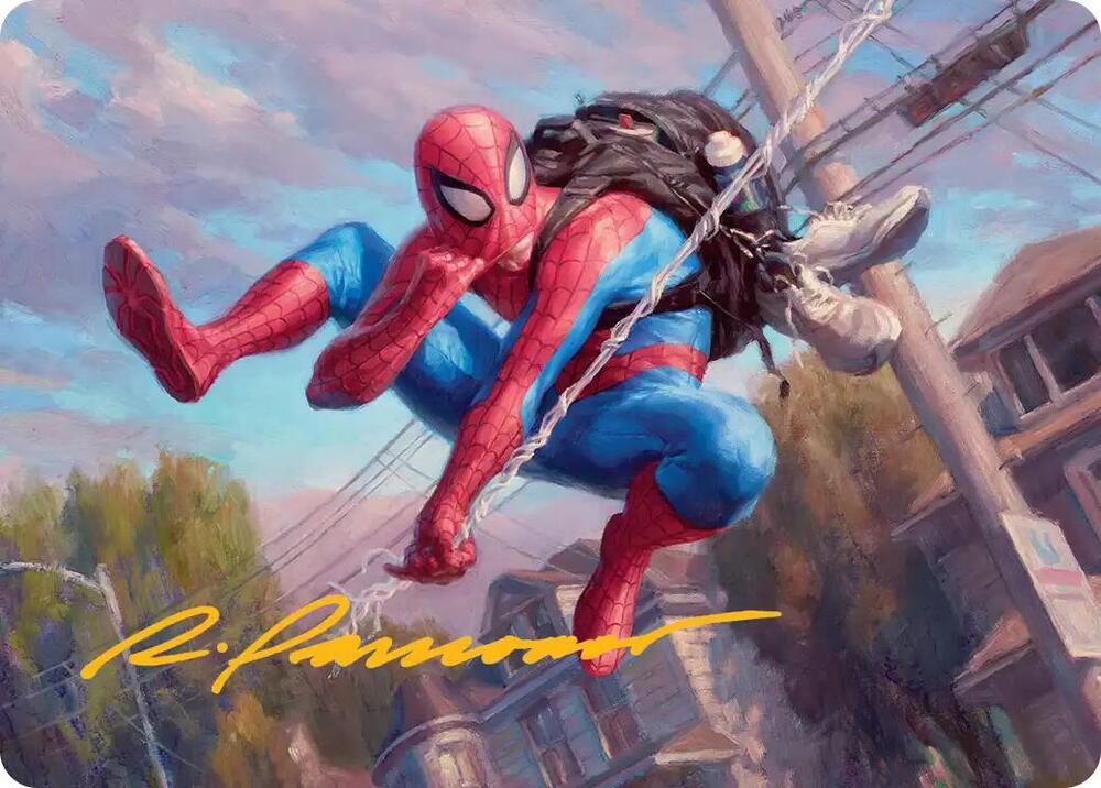 Spider-Man, Web-Slinger Art Card (Gold-Stamped Signature) card image