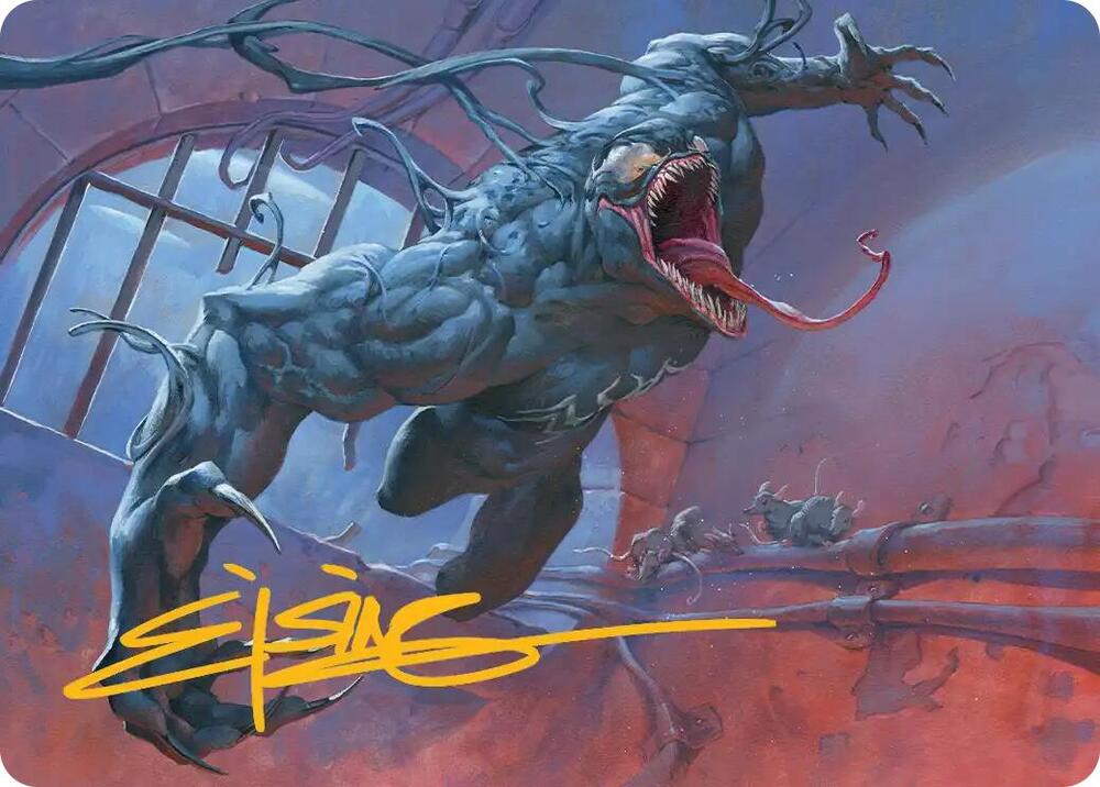 Venom, Evil Unleashed Art Card (Gold-Stamped Signature) card image